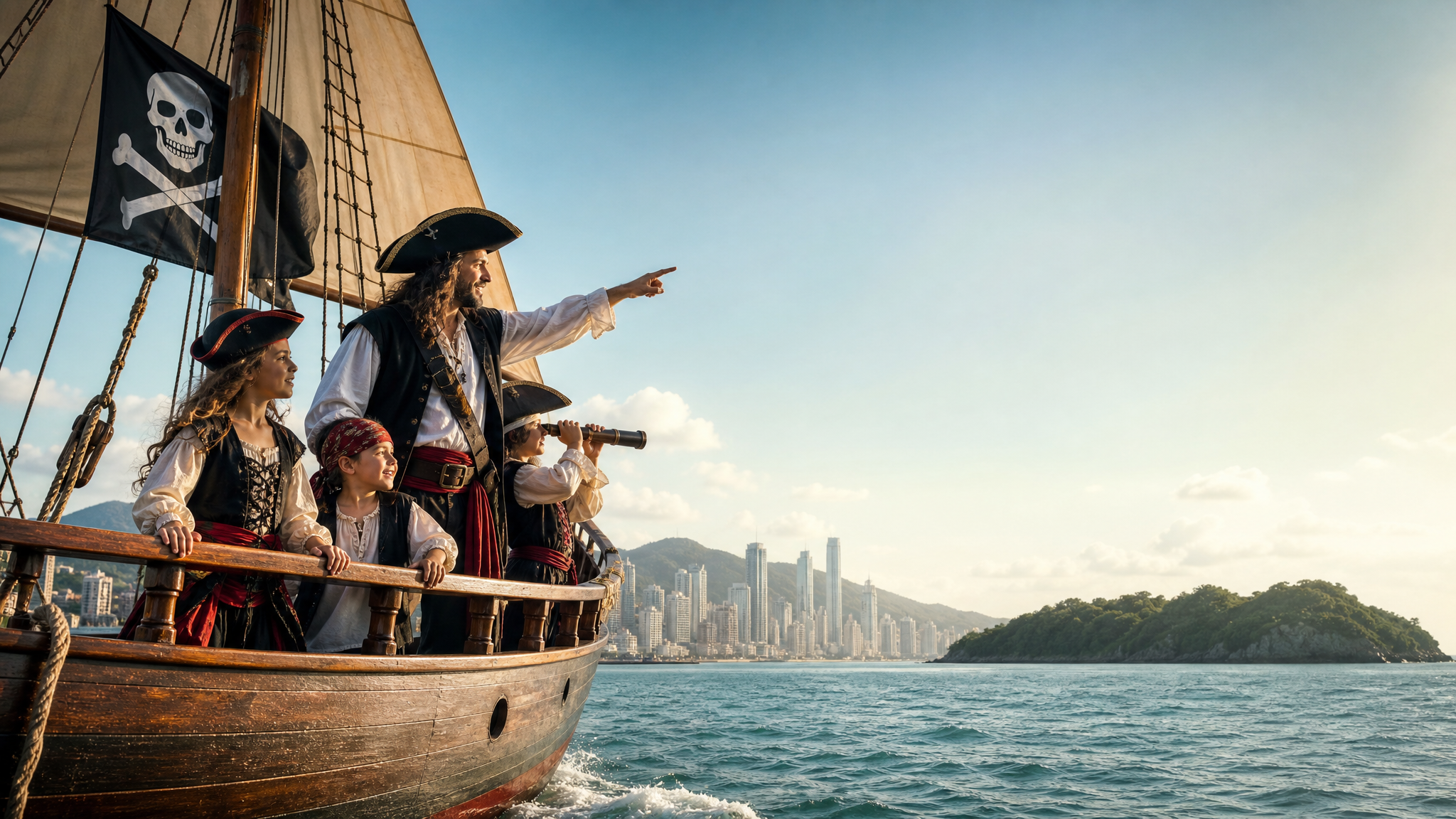 Capa ilustrativa da música Barco Pirata, Rumo a Laranjeiras