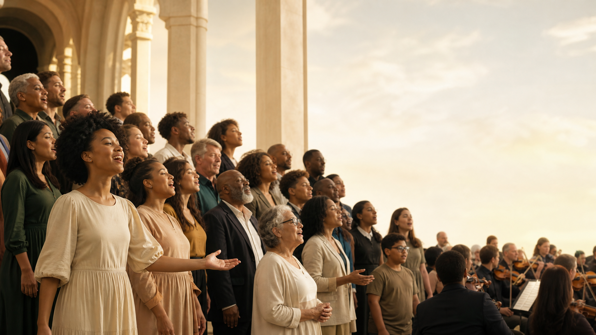 Capa ilustrativa da música A Igreja Canta Unida