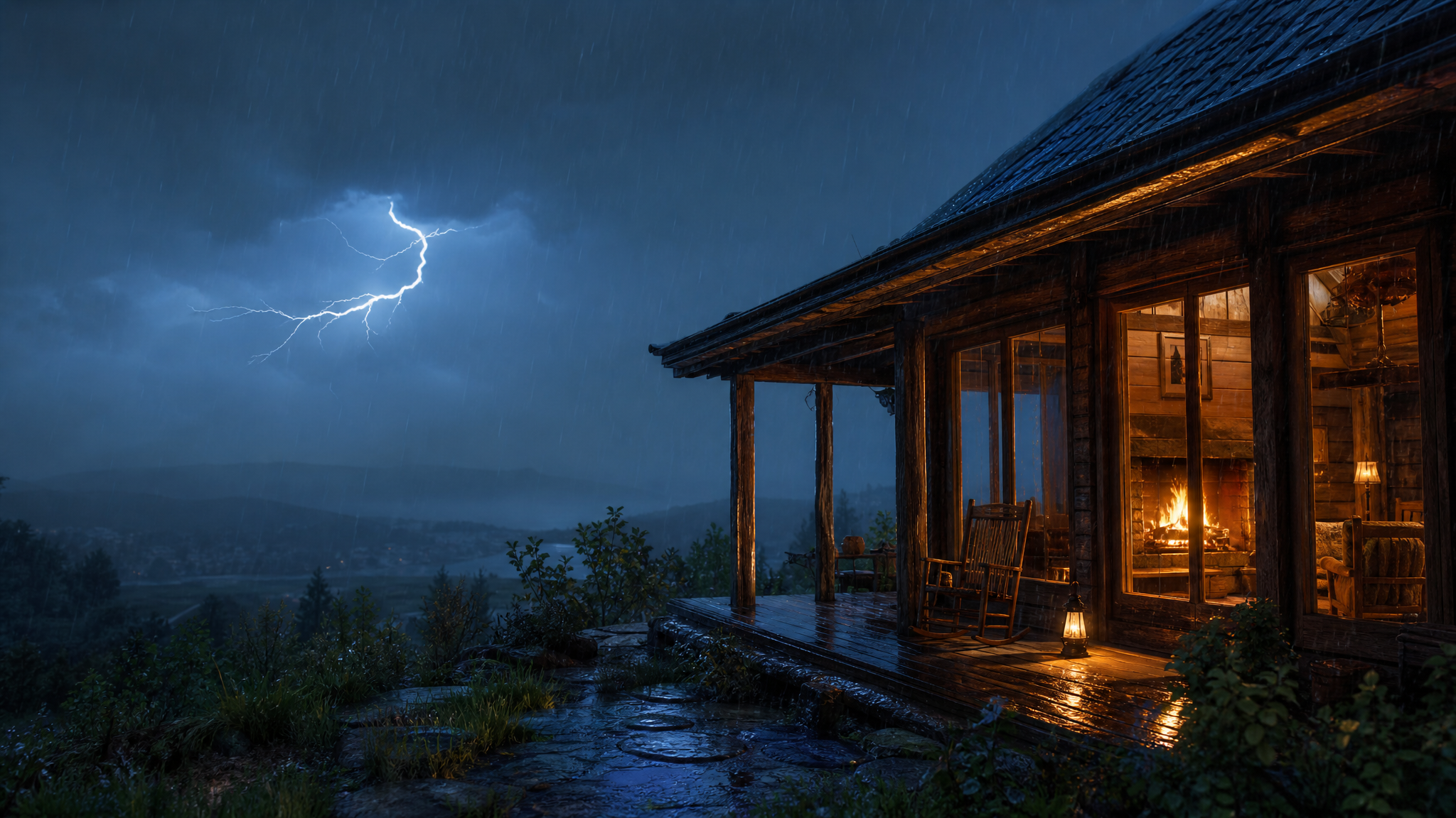 Capa ilustrativa da música Noite de Tempestade na Cabana