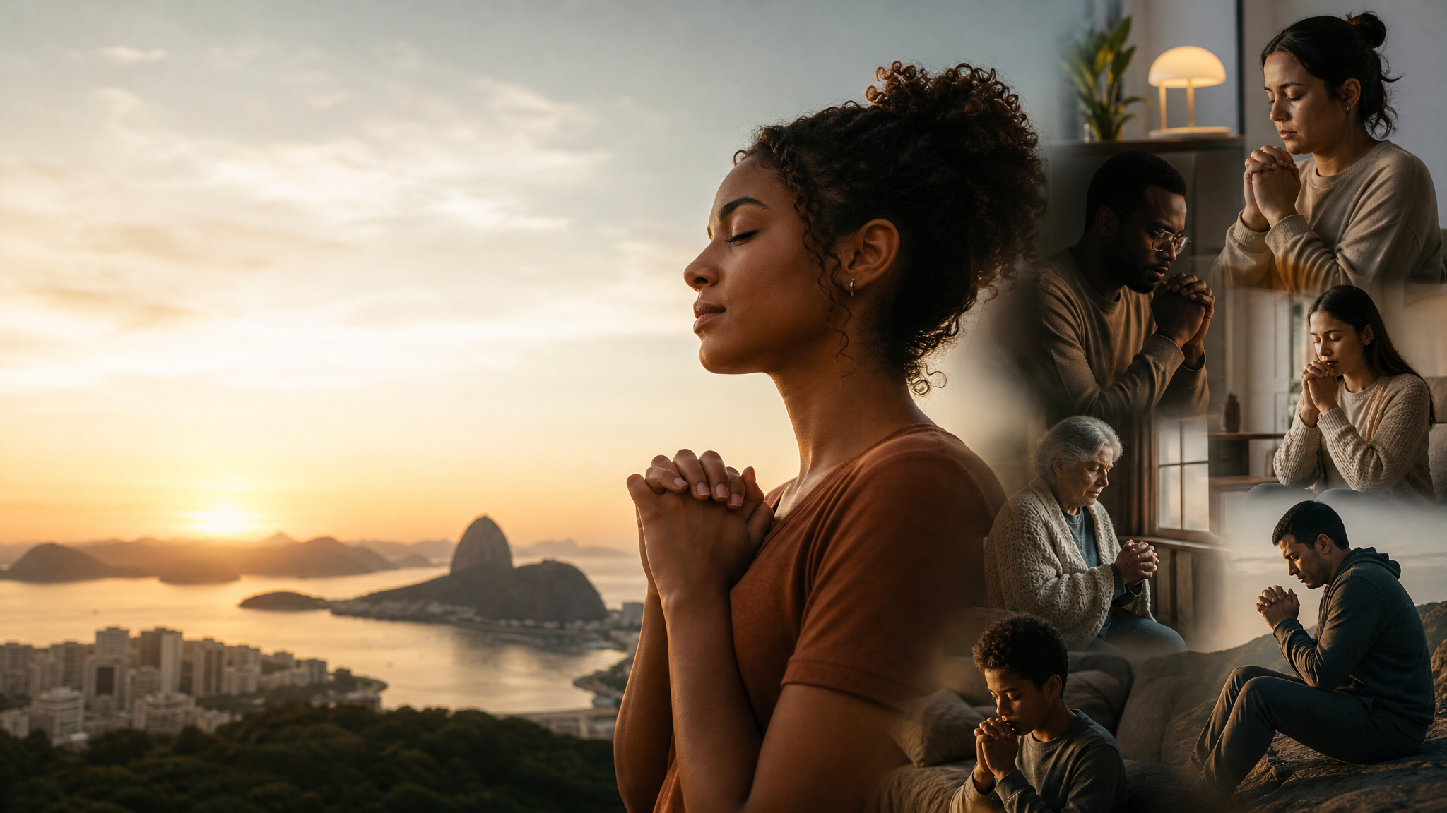 Capa ilustrativa da música Conectados em Oração