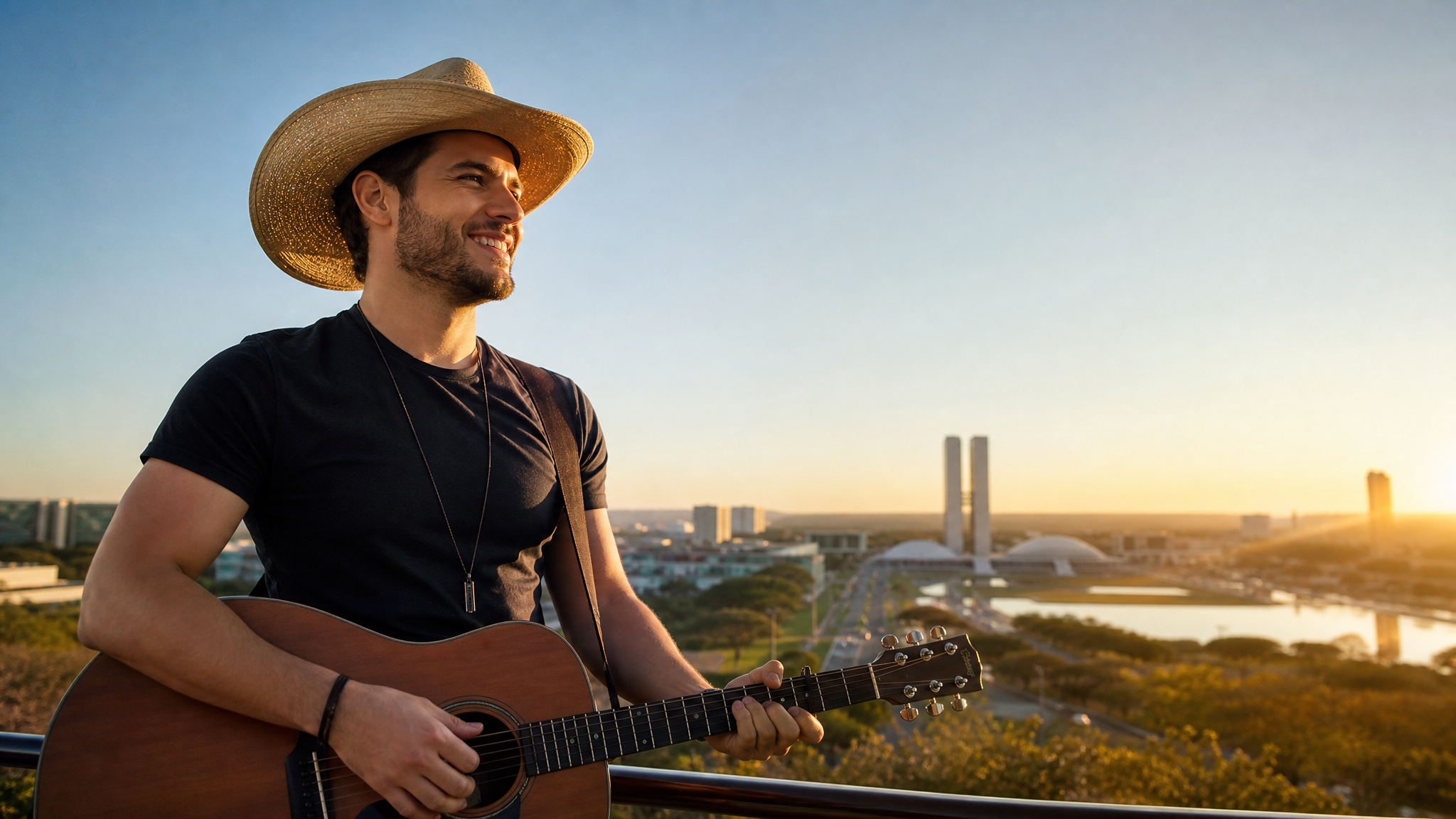 Capa ilustrativa da música Sol de Brasília no Chapéu