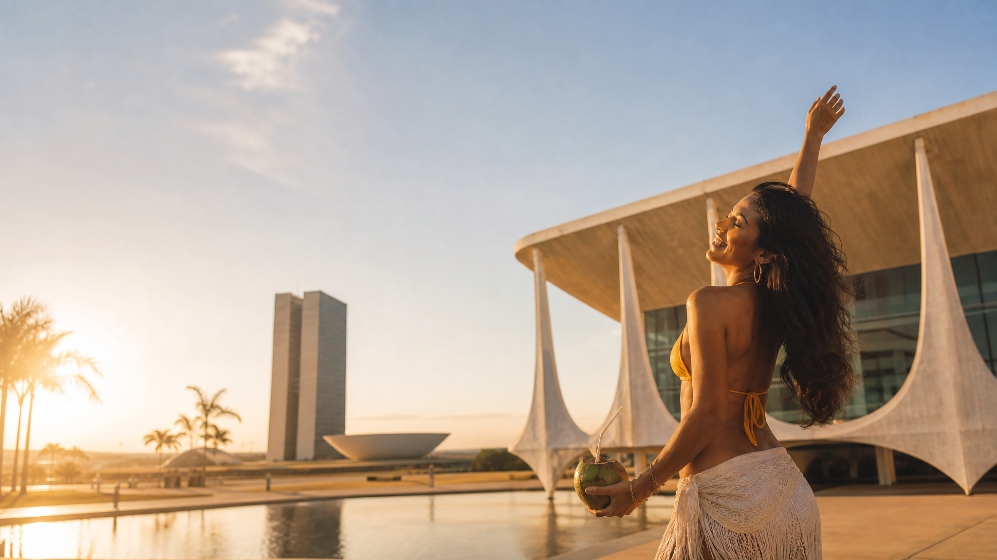Capa ilustrativa da música Calor de Brasília