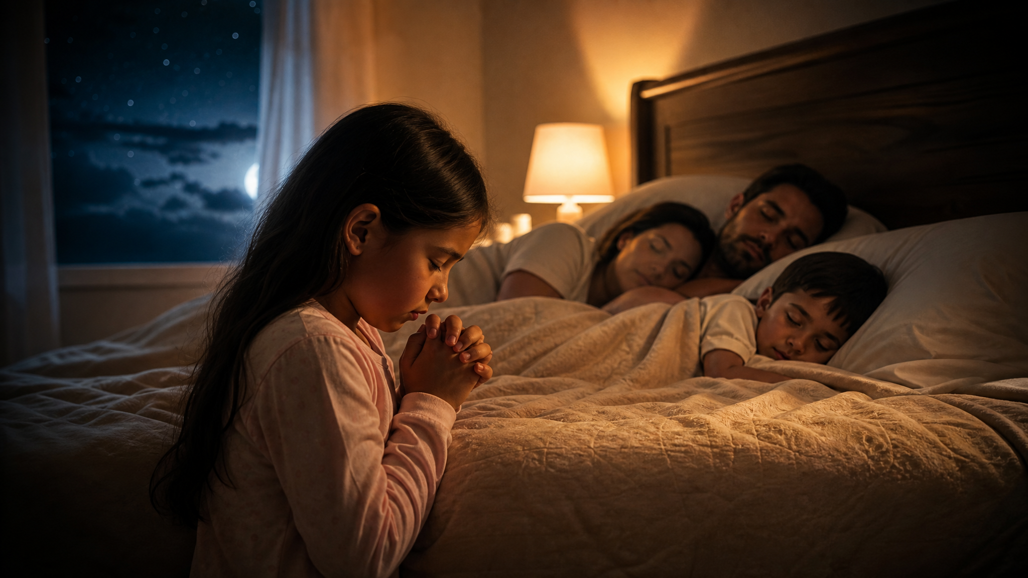 Capa ilustrativa da música Minha Família Dorme em Paz