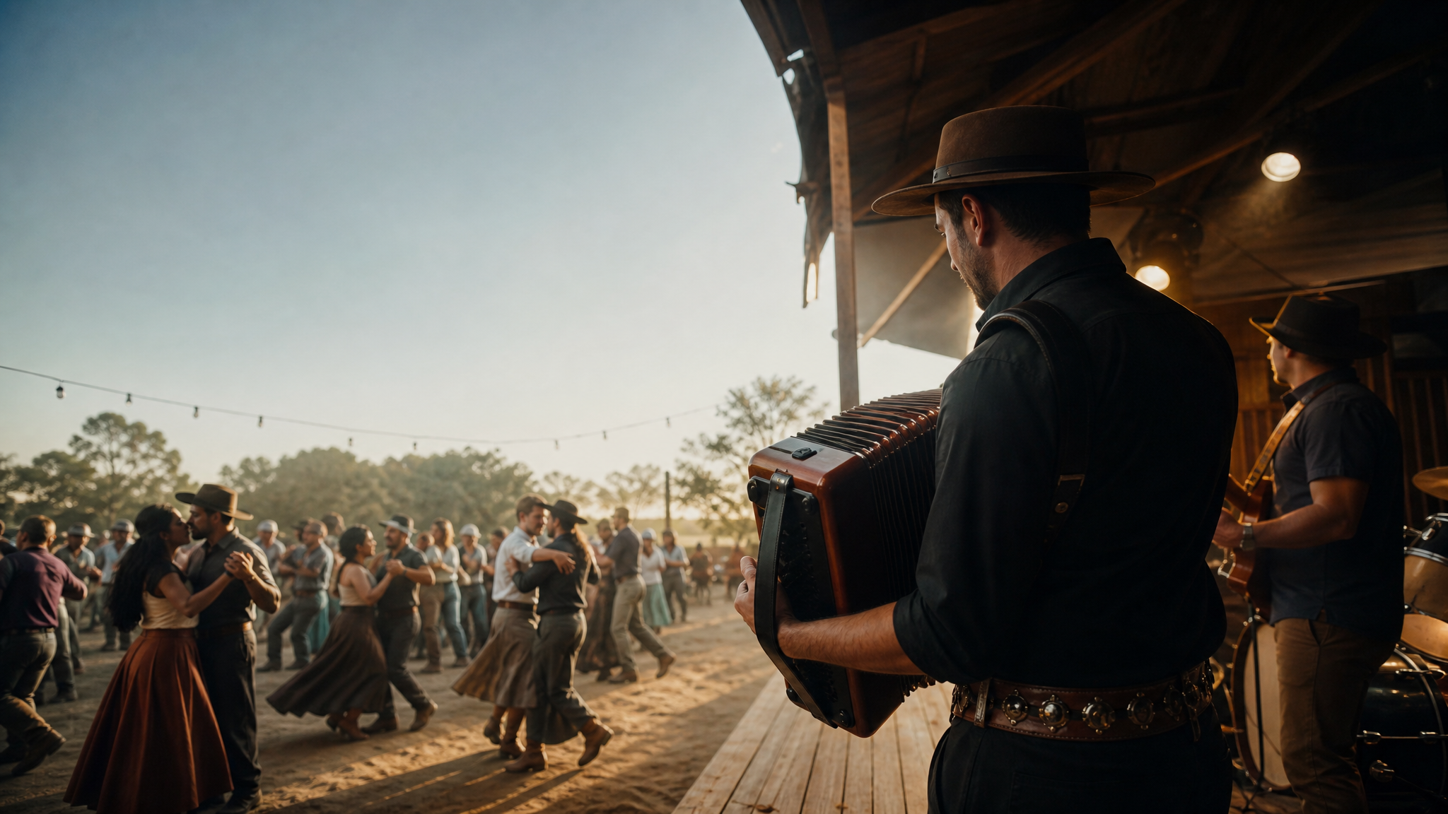 Capa ilustrativa da música Baile de Chão Batido