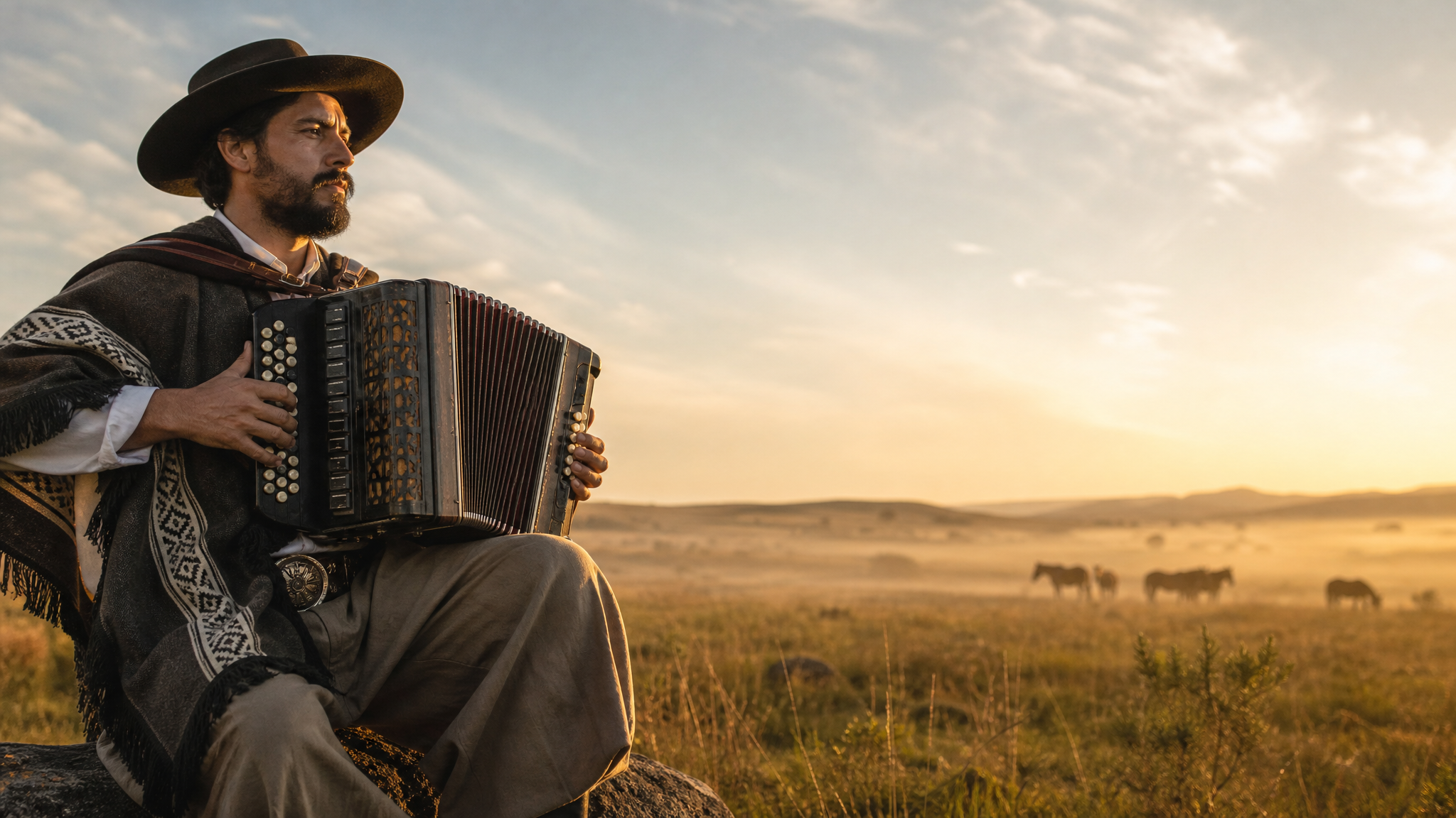Capa ilustrativa da música Gaita que Acorda o Campo