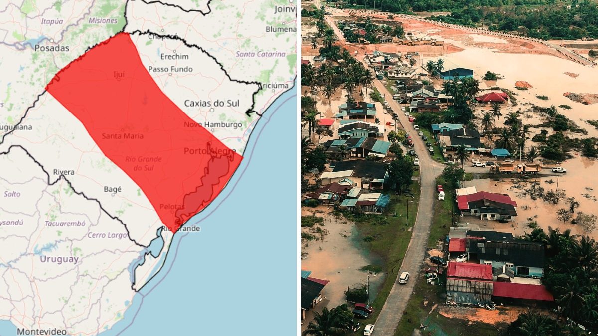 Alerta vermelho no Sul: chuva acima de 100 mm coloca 264 cidades em risco de grandes alagamentos e deslizamentos nesta terça (21)